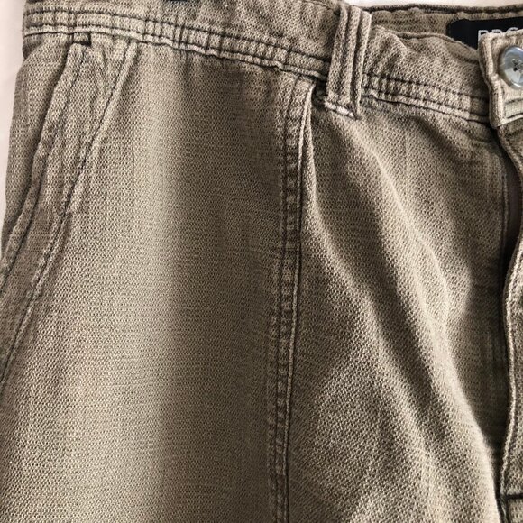Cotton Cropped Olive Khaki Pants - Picture 8 of 10